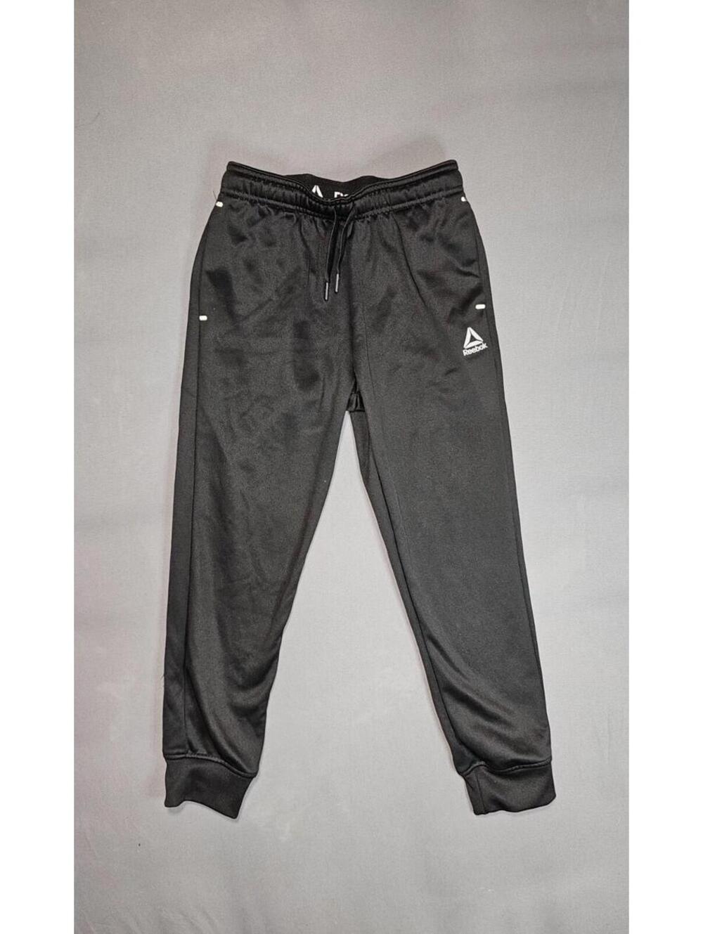 Reebok Black Joggers Kids Size 8 Athletic Sweatpants